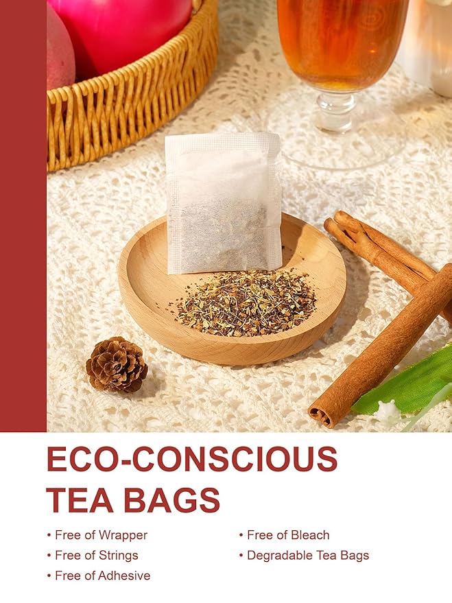 TeeLux Chai Black Tea, Black Tea with Cinnamon, Ginger, Clove & Star Anise, Mellow & Spicy Flavor, Natural, 100 Count