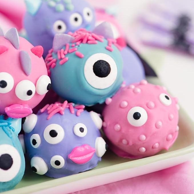 Sweets Indeed Halloween Eyeball Tacklebox ??2.53 oz Assorted Candy Eyeballs for Baking & Decorating ??18mm, 10mm & 3mm Edible Eyes for Cookies, Cupcakes & Cakes