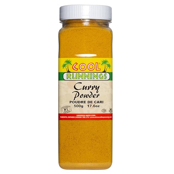 Cool Runnings Curry Powder 500g - Mild and Aromatic Curry Blend for Flavoring Meats, Seafood, Vegetables, and Stews, Perfect for Curries