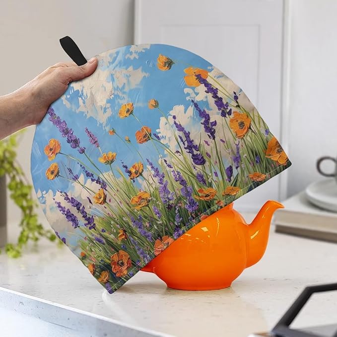 Tea Pot Cozy for Teapots Breakfast Pot Cover Heat Resistant Keep Warm Tea Protective Cover Teapot Dust Proof Cover Warming Tea Kettle Quilt Gifts for Women Wife Mom