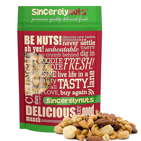 Sincerely Nuts Roasted & Salted Mixed Nuts | Almonds, Cashews, Pecans, Brazil Nuts and Hazelnuts | Healthy Snack - Nutrient Rich Alternative Treat | Vegan, Kosher & Gluten-Free | 5 lb bag