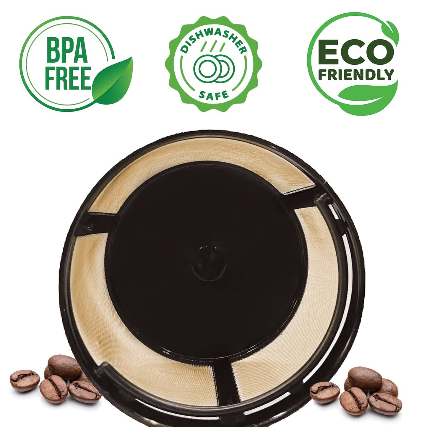 4-6 Cup Reusable Filter Basket With Closed Bottom Fits MrCoffee Coffee Maker and Brewer - Permanent