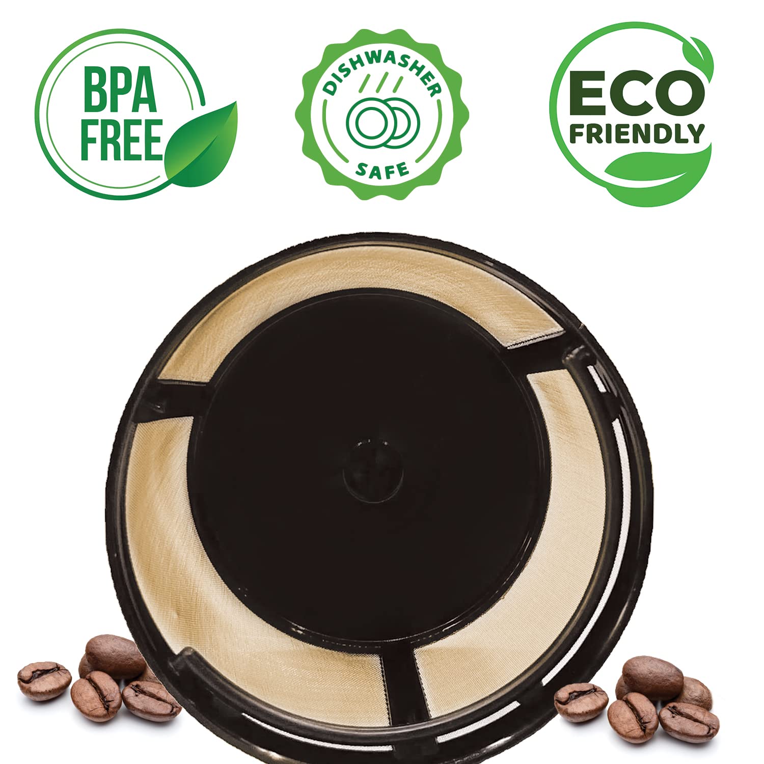 4-6 Cup Reusable Filter Basket With Closed Bottom Fits MrCoffee Coffee Maker and Brewer - Permanent