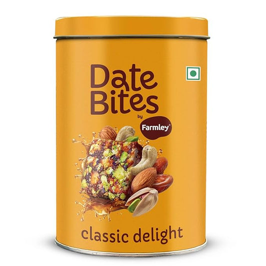 Farmley Protein Dates Bars Jars| Dates Bite with No Added Sugar | Made with Zero Added Sugar | Dates, Pistachio, Cashews, Almonds, Honey | Healthy Protein Bars 200 g (Pack of 10) (7.05 Oz)