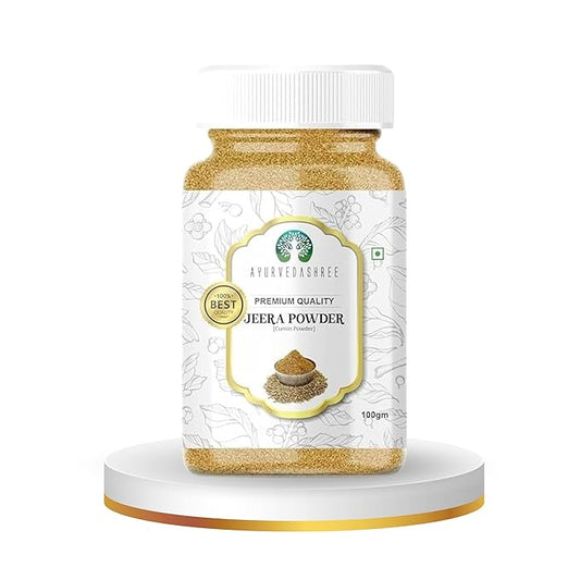AYURVEDASHREE Cumin Seed Powder (Jeera Powder) Spice 100g, All Natural | 100% Pure | NON-GMO | Vegan | Indian Origin