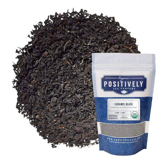 Organic Positively Tea Company, Caramel Black Tea, Loose Leaf, 4 Ounce
