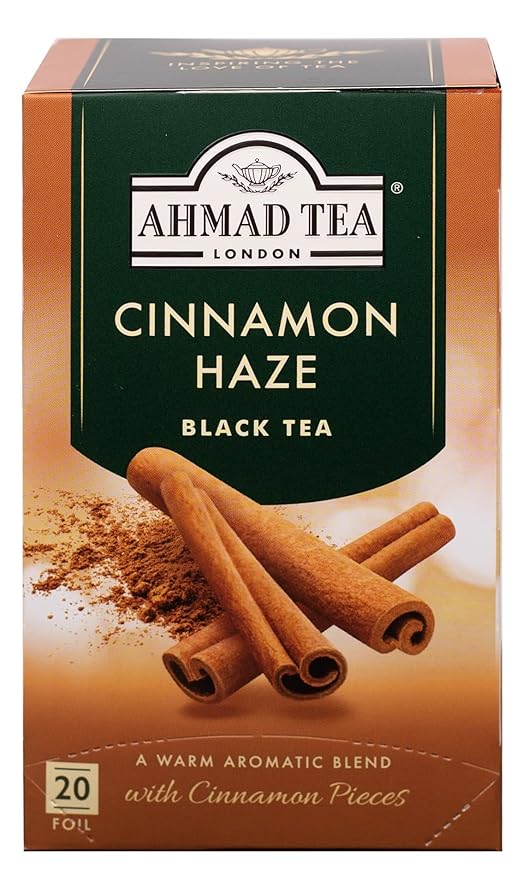 Ahmad Tea Cinnamon Haze Black Tea, 20Count Boxes, Brown
