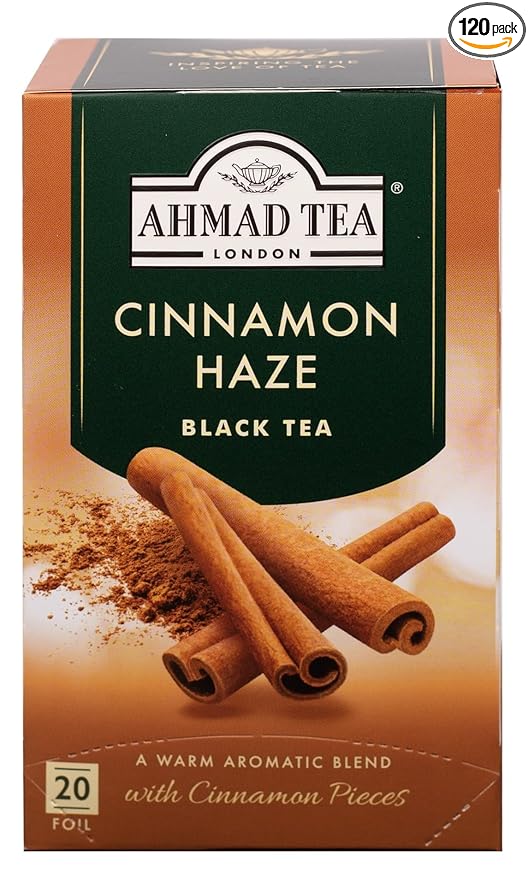 Ahmad Tea Cinnamon Haze Black Tea, 20 Count (Pack of 6)
