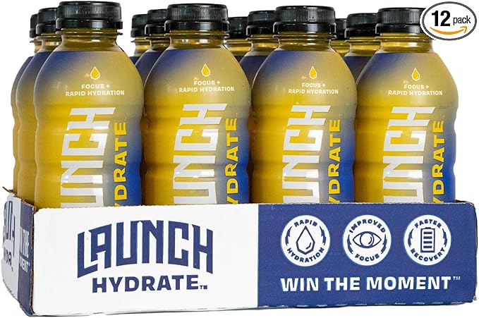 Sports Drink 12-Pack ??Tropical Flavor ??Real Cane Sugar, 3x Electrolytes, Cognizin for Focus, Natural Juice, No Artificial Dyes ??Trusted by Perfect Game