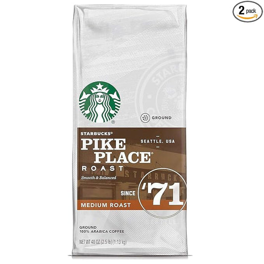 Starbucks Pike Place Medium Roast Ground Coffee (40 oz.)