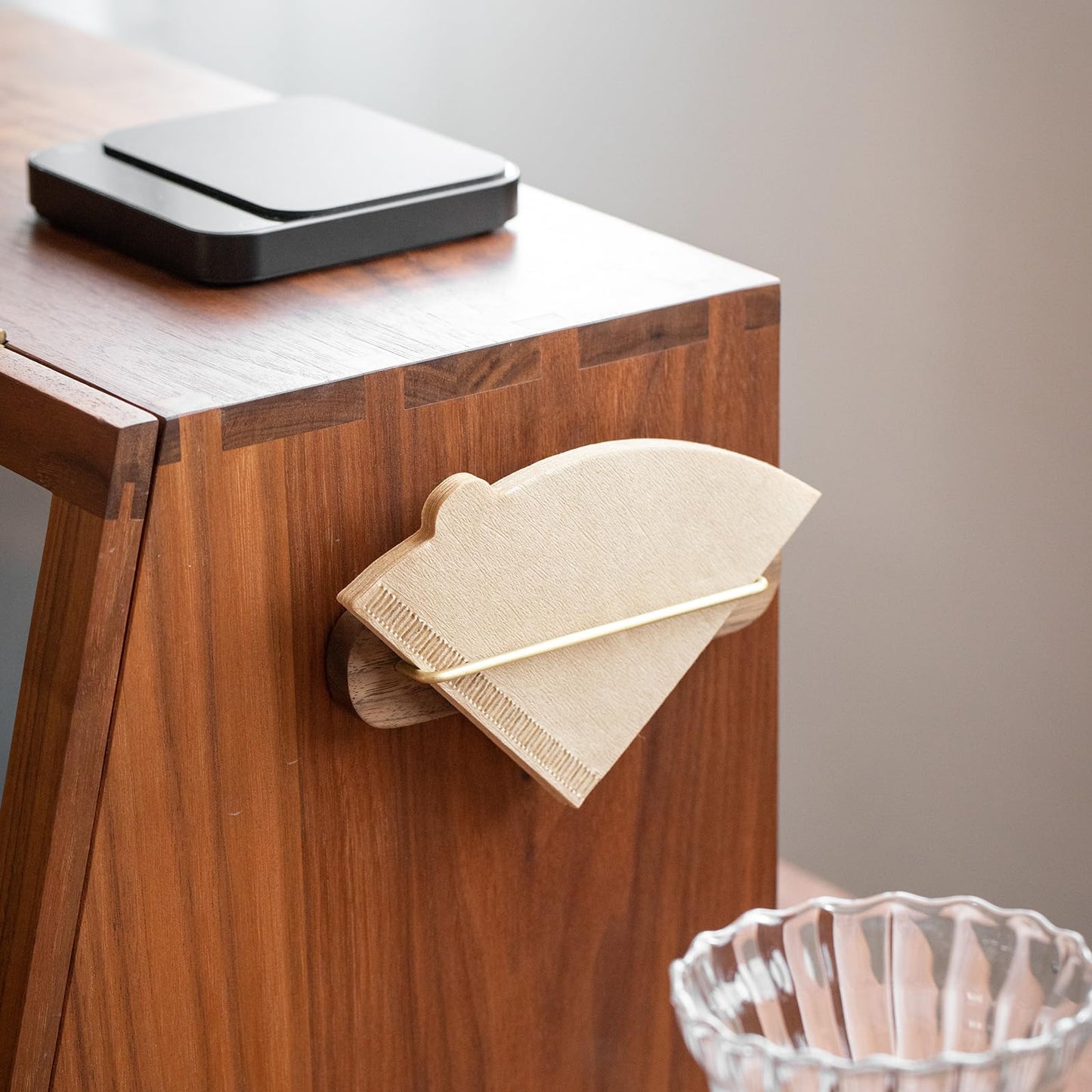 VANDROOP Coffee Filter Holder for Wall, Cone Coffee Filter Holder Storage