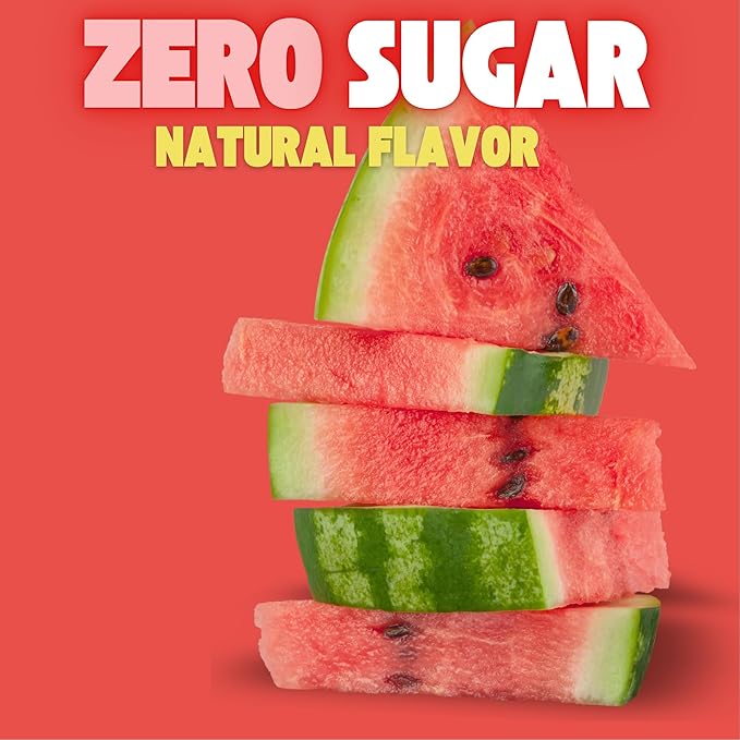No Cap! Healthy Soda, Zero Sugar Soda Pop Drink, Zero Calories | Caffeine Free, Vegan, Gluten Free, For Kids & Adults 12 Oz, 12 Pack (Variety Pack) Orange,Watermelon & Berry