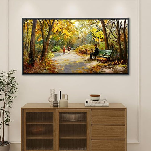 Large Canvas Wood Framed Wall Art Living Room Wall Decor for Bedroom Forest Landscape Painting Wall Pictures Artwork Picture Office Farmhouse Home Decorations 20횞40IN