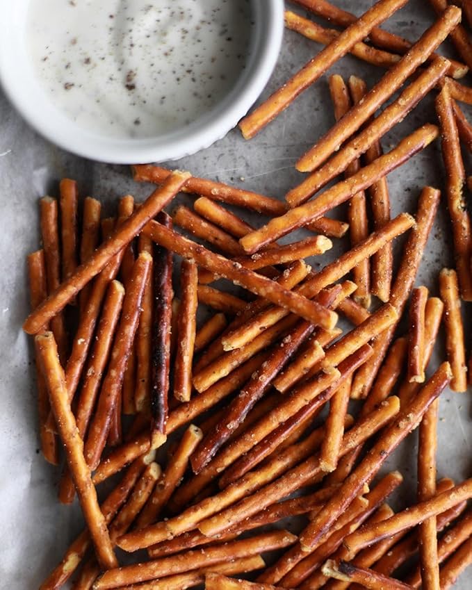 Pop Daddy Flavored Pretzels Sticks, Healthy Gourmet Pretzels, 7.5oz Variety Pack, 3 Pack, Garlic Parmesan (2) and Yellow Mustard (1)