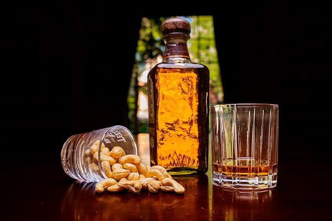 Simply Sublime Cashews, Roasted Lightly Salted ??20 x 1.2oz Single Servings ??Jumbo, Hand Sorted & Flame Roasted with Himalayan Pink Salt ??Gourmet Snack for Bourbon, Tequila, Champagne - 24oz