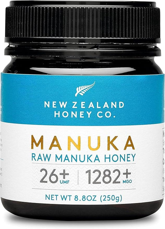 New Zealand Honey Co. Raw Manuka Honey UMF 26+ / MGO 1282+ | 8.8oz, Authentic UMF & MGO Certified, Traceable Hive to Home