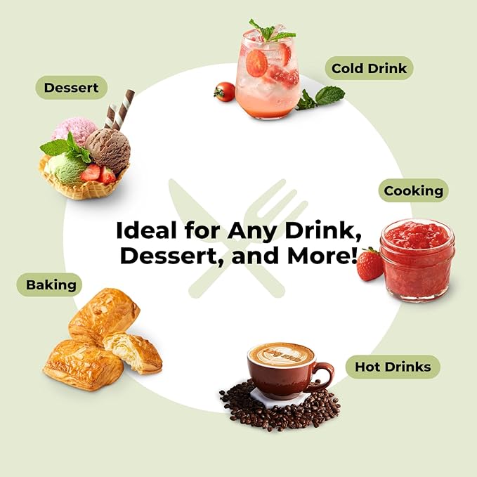 Viccoky Organic Stevia Powder, Pure Stevia Extract Powder, Sugar-Free & 0 Calories, No Additives