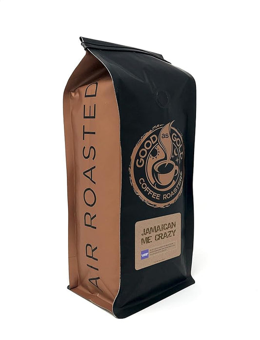 Jamaican Me Crazy Coffee Beans, Flavored Whole Bean, 12 Oz Good As Gold Coffee Roasters