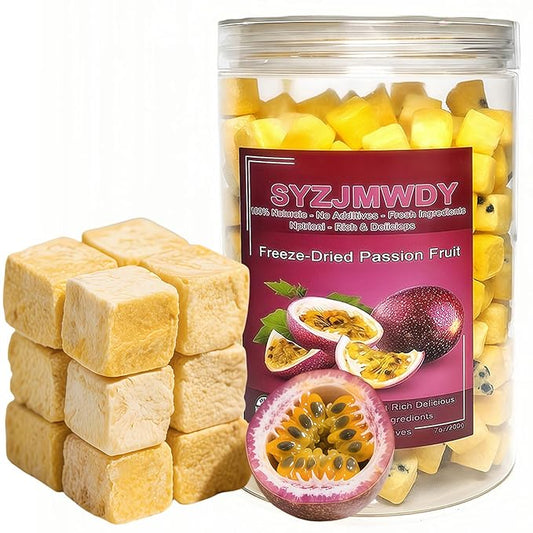 Premium Freeze-Dried Passion Fruit 7oz (199g) - 100%, No Sugar Added | for Tea, Smoothies, Baking & Cocktails