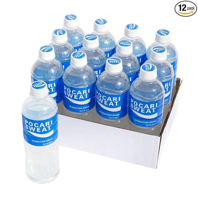 Pocari Sweat PET Bottles - The Water and Electrolytes that Your Body Needs, Japans Favorite Hydration Drink, Now in the USA, Clear, 500 ml, 12 Pack