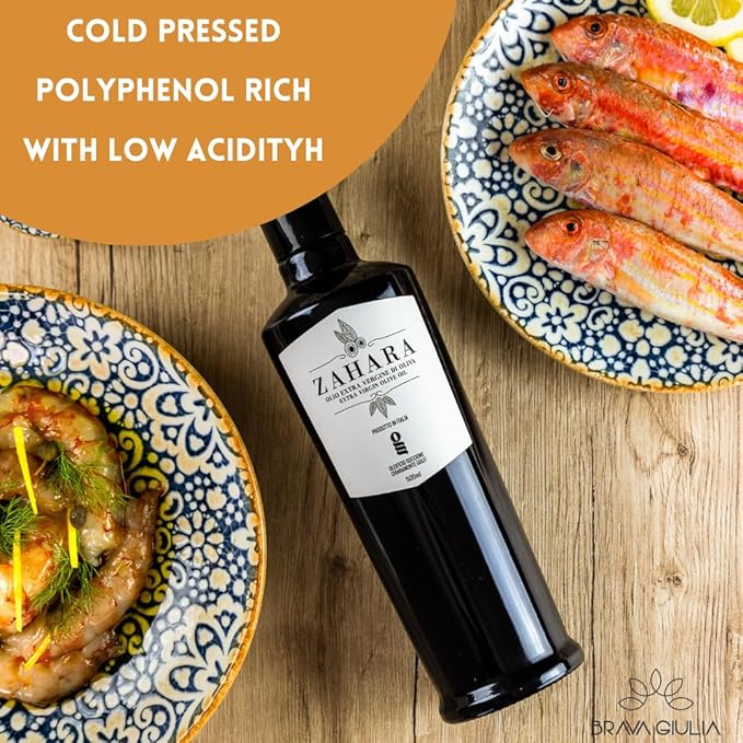 Brava Giulia Italian Gift Box – Extra Virgin Olive Oil, Balsamic Vinegar of Modena, Organic Pasta, and Cherry Tomato Sauce – Imported Gourmet Food Set from Italy