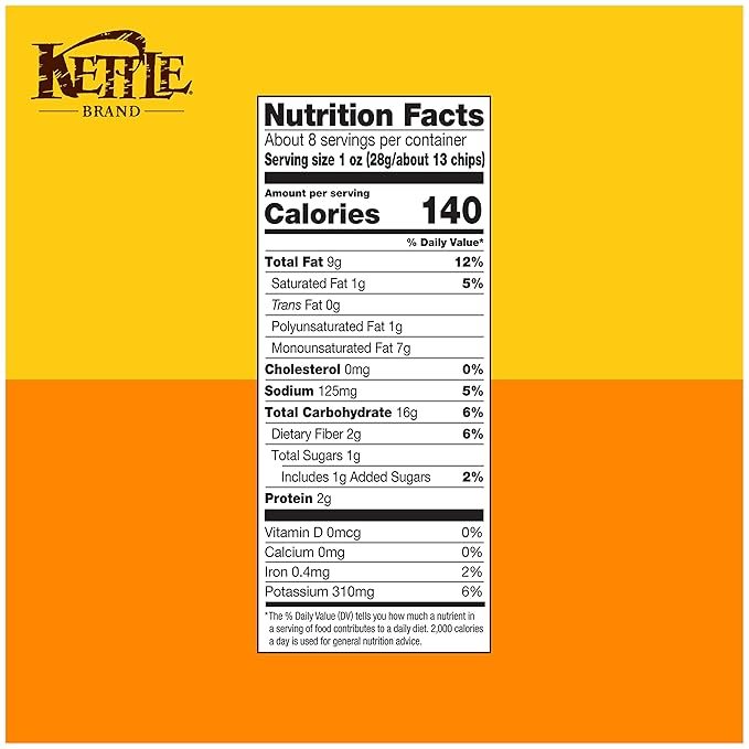 Kettle Brand Potato Chips, Honey Dijon Kettle Chips, 7.5 Oz (Pack of 12)