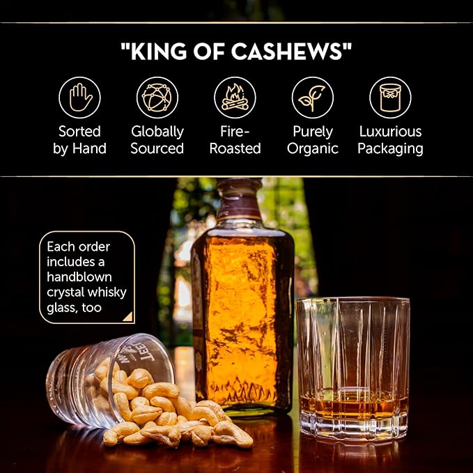 SINGLE SERVE PACKS (Pack of 5) Simply Sublime Cashews Roasted Lightly Salted ??Jumbo, Hand Sorted & Roasted with Himalayan Pink Salt ??Impress your guests with this rare bit of indulgence.