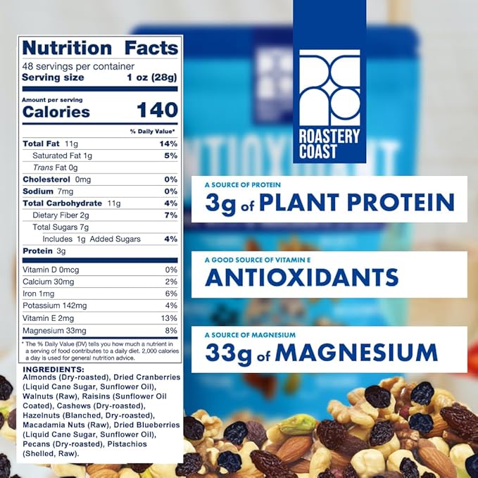 Roastery Coast - Daily Nuts Healthy Mix Bulk | Nuts Snack Mix | Deluxe assorted snack | nut snacks | healthy snacks for adults | dry fruits | nut mix