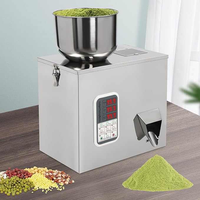 Powder Filling Machine,1-100g Glitter Filling Machine,Particle Automatic Powder Filling Filler,Bottle Bag Powder Filler for Tea Seeds, 2-5s/Bag