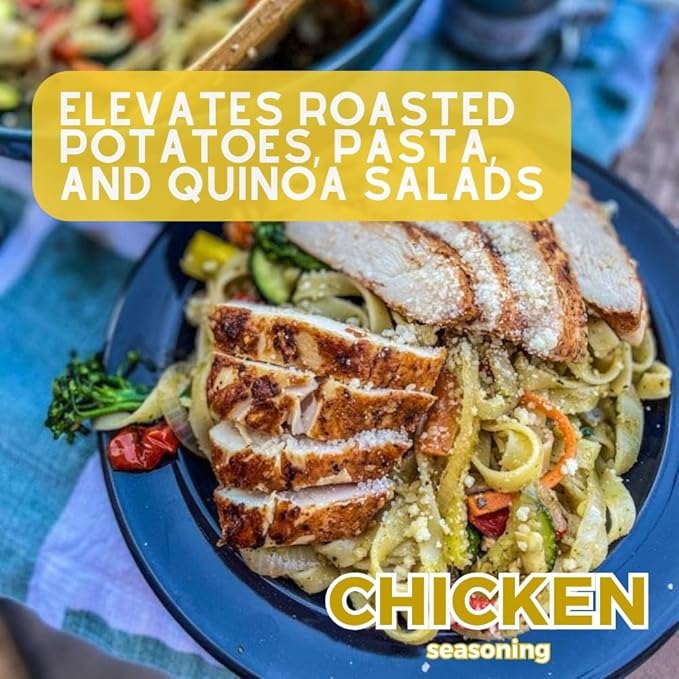 Everything But The Chicken Seasoning | Gourmet Seasoning | Artisanal Spice Blend | All Natural | Non GMO | Hand Crafted | Made In USA | 7.2 oz (204g) | Small Batch | Bougie BBQ | Gustus Vitae | #558