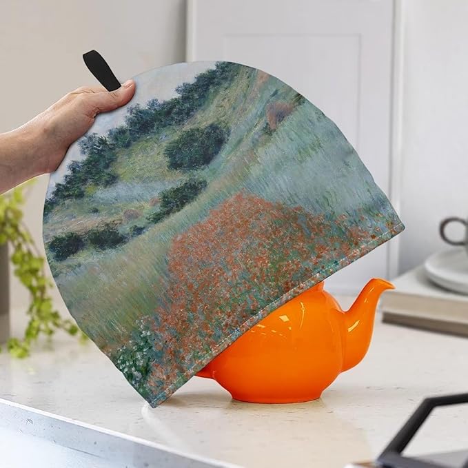 Art 3D Print Tea Cozy for Teapot Durable Insulated Teapot Cozy Large Tea Pot Teapot Dust Protector for Women Tea Cozies Cover