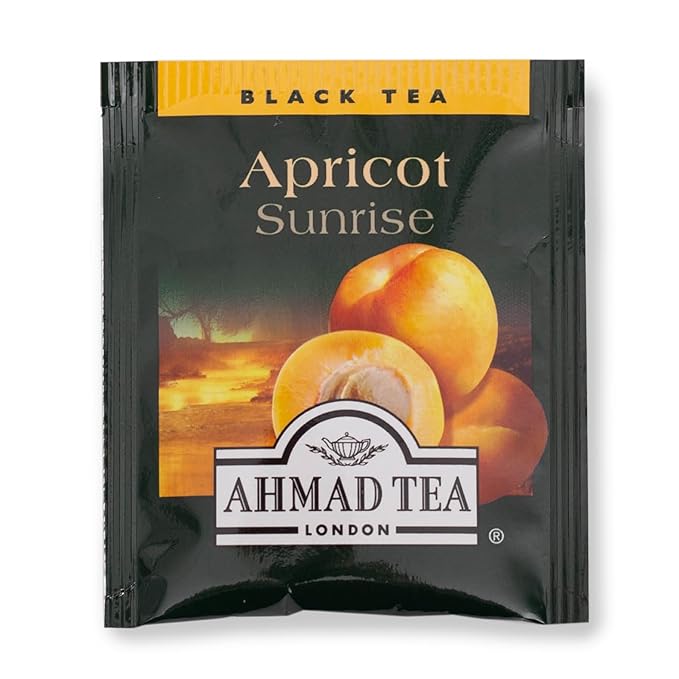 Ahmad Tea Apricot Sunrise Black Tea, 20 Count, Pack of 6