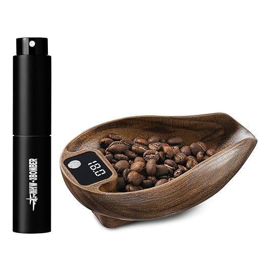 MHW-3BOMEBR Coffee Bean Scale and Spray Bottle Kit, Espresso Scale for Coffee Beans Weighting/Dosing, 0.3-200g, 0.1g Precision Mini Coffee Scale, Digital Kitchen Scale, Coffee?갩ea?갨pice, ES6561-OS