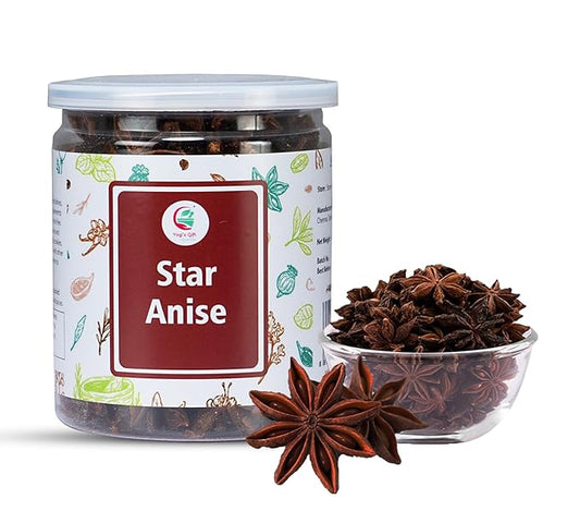 Star Anise Whole 4 oz, Perfect for Baking and Tea, Premium Dried Star Anise Pods, Aromatic, Fresh, Natural Spices, By Yogi's Gift®
