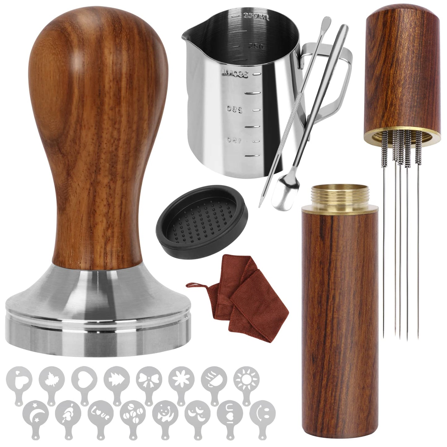 Y-Step 23 PCS Coffee Tamper Set, Espresso Accessories Kit Barista Kit, with Espresso Tamper 51mm