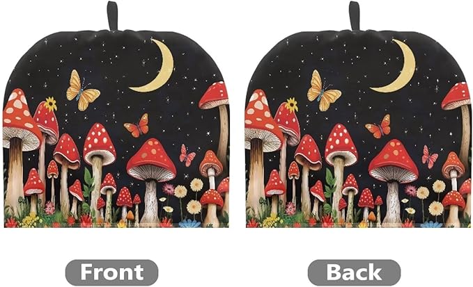 Mushroom Tea Cozy for Teapot Insulated Moon Thick Tea Cosy for Teapot Home Decor Butterfly Kettle Kitchen Dust Cover Thick Teapot Cosy