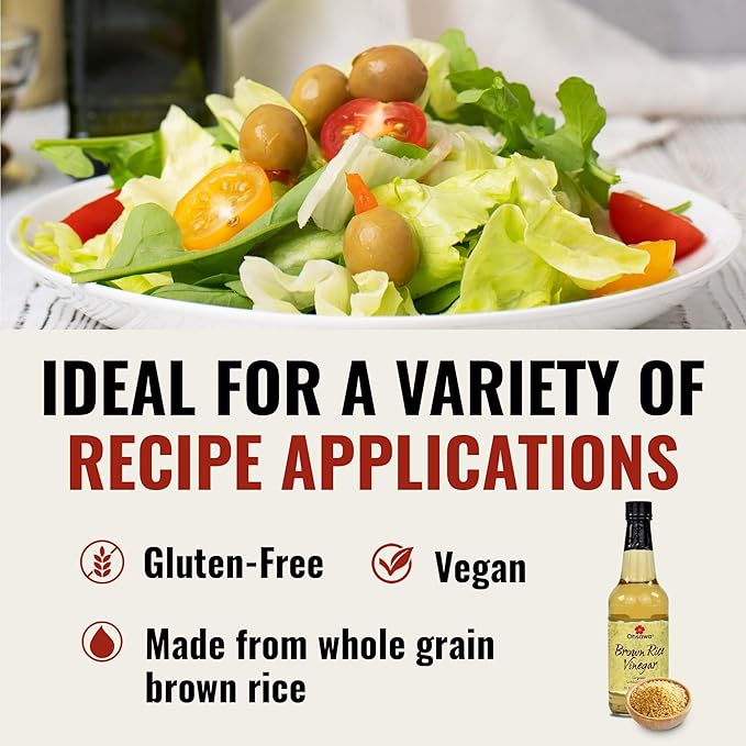 Ohsawa - Organic Brown Rice Vinegar - Macrobiotic, Vegan and Gluten-Free - 10 Oz
