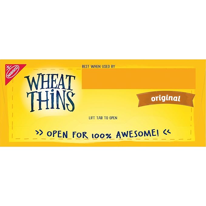 Wheat Thins Original Snacks, Whole Grain Wheat Crackers, Bulk Snack Crackers, 6-8.5 oz Boxes
