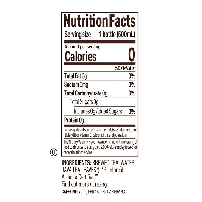 Tejava Original Unsweetened Black Iced Tea, 6 Pack, 16.9oz PET Bottles, Non-GMO, Kosher, No Sugar or Sweeteners, No calories, No Preservatives, Brewed in Small Batches