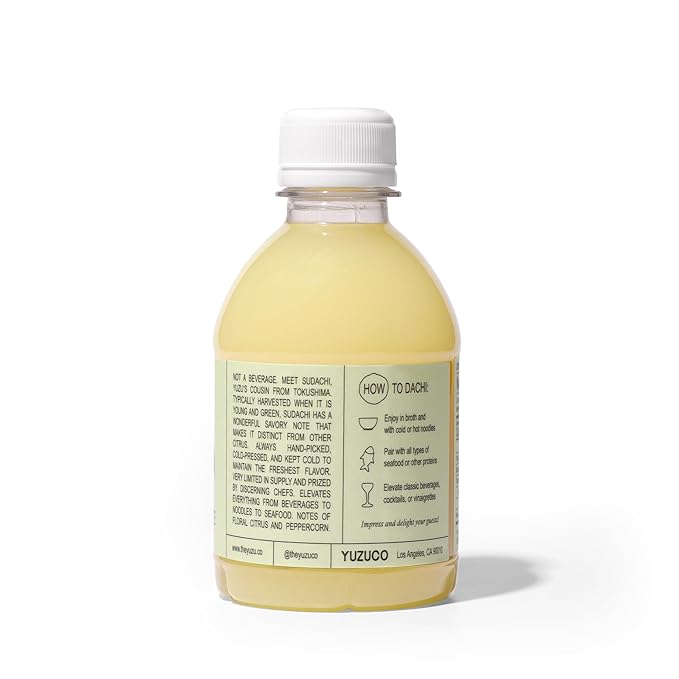 YUZUCO - 100% Cold-Pressed Juice - 8oz Premium Sudachi Juice from Japan - Bottled in California