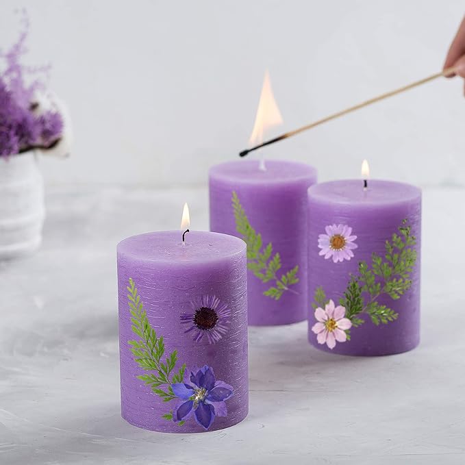 Nuanchu Pressed Flowers Bulk Dried Flower for Crafts, Dried Wildflowers Leave Natural with Tweezer for Resin Mold Scrapbooking Nail Soap Making DIY(Classic Style,Bright Colors)