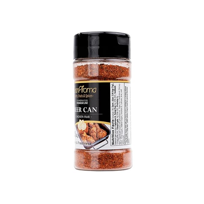 GranAroma Beer Can Chicken Rub, Savory & Spicy Blend, Seasoning for Grilled Chicken, Roasted Vegetables, BBQ Dishes (2.99 Ounce)