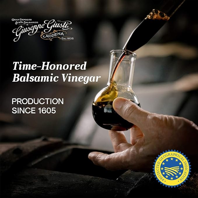 Giusti Balsamic Vinegar of Modena IGP ??Authentic Italian Aceto Balsamico di Modena IGP, Made in Italy, Perfect for Marinades, Vinaigrettes & Sauces ??16.9 fl oz (500 ml) - Pack of 2