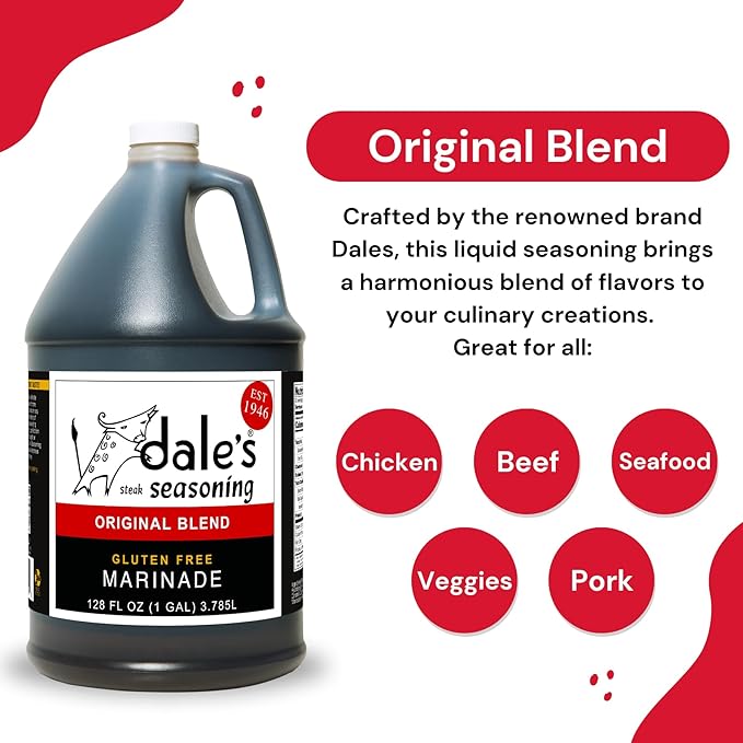 Dale's Steak Seasoning Family Size (1 Gallon) - Gluten Free Steak Marinade