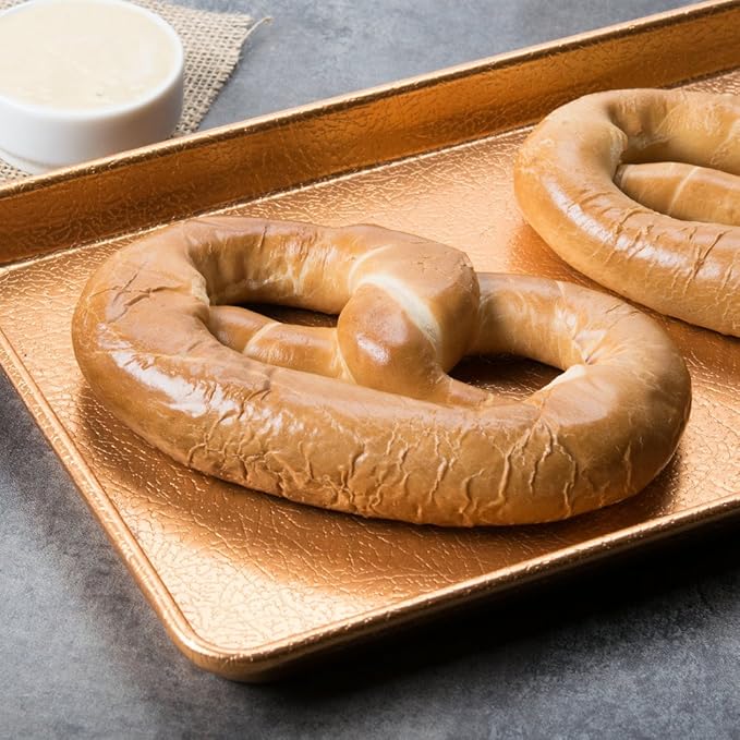 PretzelHaus Bakery Authentic Bavarian Plain Soft Pretzel | Individually Wrapped Pretzels | Pairs Perfectly with FUNacho Cheese, Pack of 50