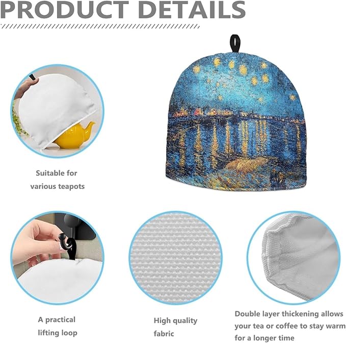 Insulated Teapot Cozy Extra Thick Tea Pot Cover Dust Cover Dome Shaped Large Tea Cosy Lightweight Teapot Cozy Kettle Cover