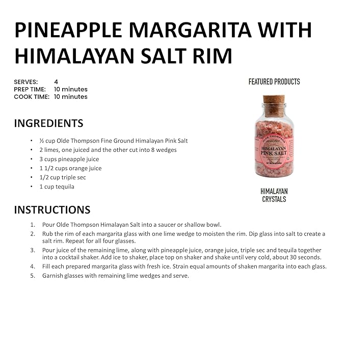 Olde Thompson Himalayan Pink Salt, Coarse Grain, Refill For Salt Grinders, 12 Ounce