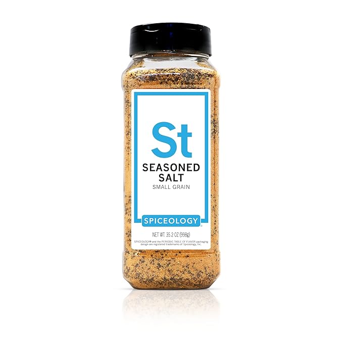 Spiceology - Seasoned Salt - Use On: French Fries, Tater Tots, Steak, Chicken, Fish, Veggies - Seasoning Salt - Spices and Seasoning - BBQ Rub - Gourmet Rub - Grilling Spices - 35.2 oz