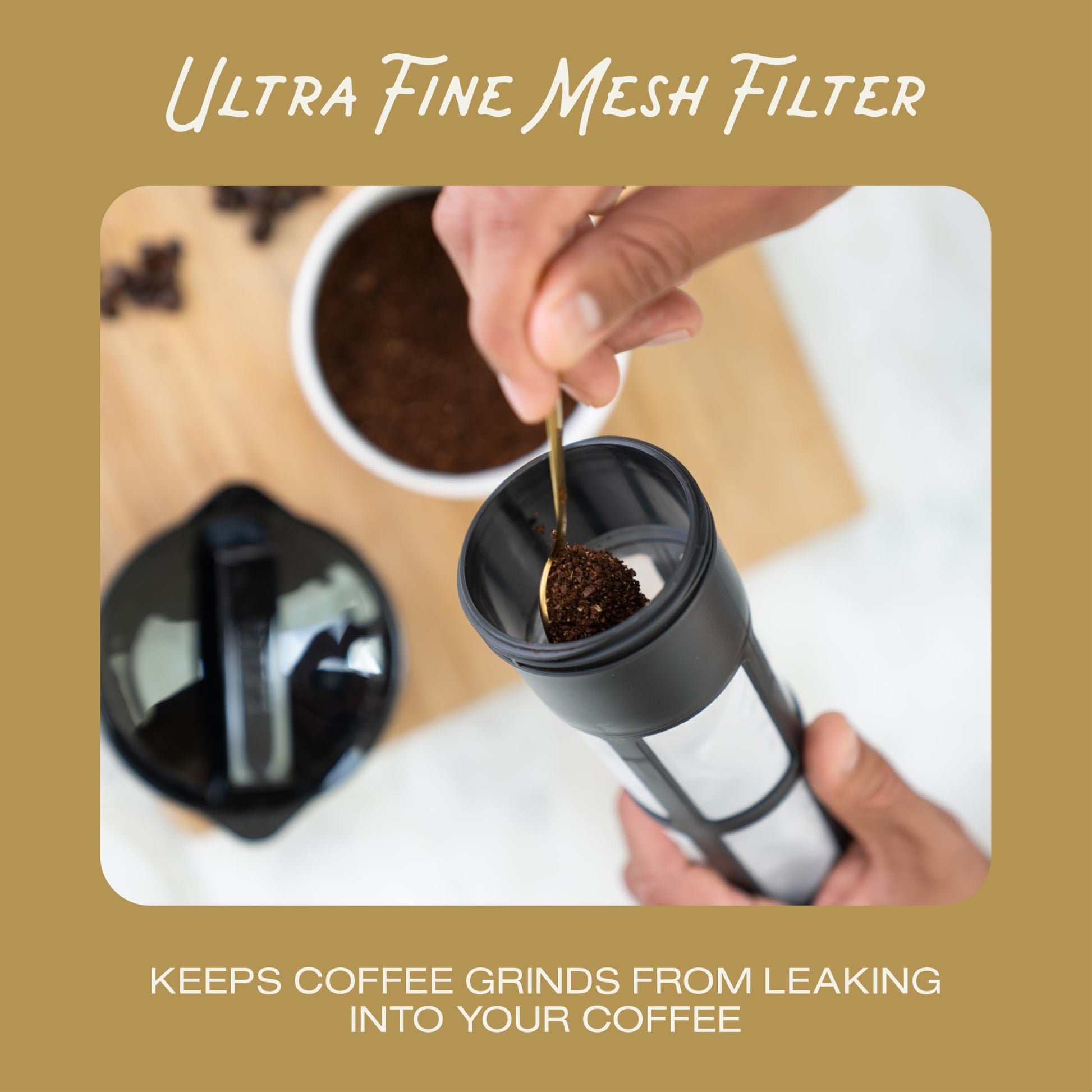 Takeya Deluxe Cold Brew Coffee Maker - BPA-Free Tritan Pitcher with Airtight Leakproof Lid