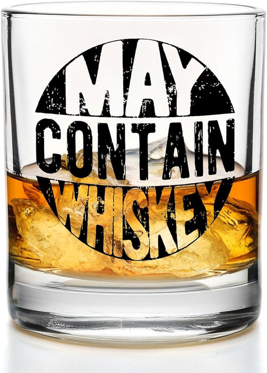 Funny Whiskey Glasses 10 oz, Whiskey Lovers Gifts, Whisky Gifts Old Fashioned Rocks Glasses for Women Men Drinking Scotch Bourbon Cocktail Liquor Vodka